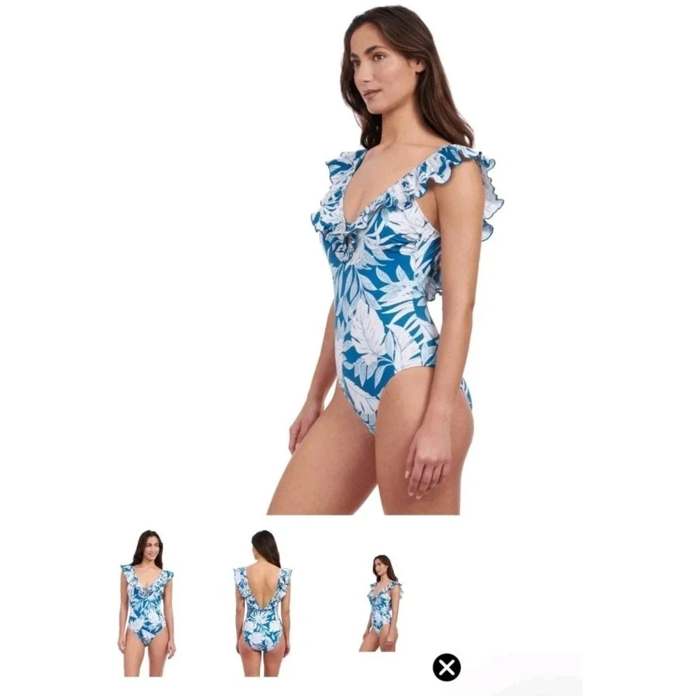 GOTTEX SWIMSUIT WOMENS 16  BATHING SUIT MALAYA FLORAL Tummy Control NWT! $145‎